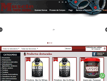 Tablet Screenshot of muscleproteinnutrition.com